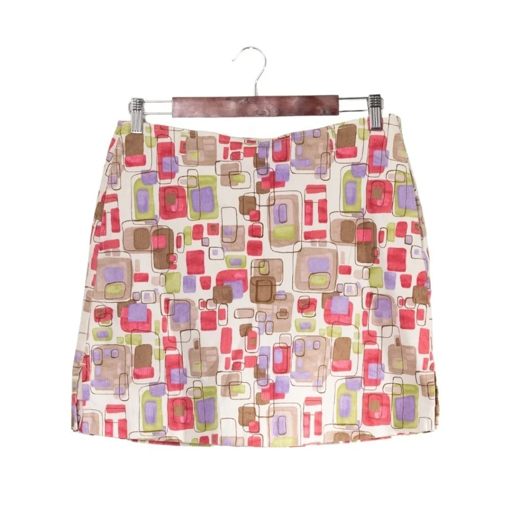 90s Liz Golf Pink Retro Pattern Athletic Skort Tennis Outdoor  Gym Y2K
